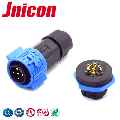 5A IP67 M19 5 Pin Wodoszczelny Złącze Wątek Do Płyty Okrągłe Złącza zasilania IP67