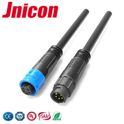 PA66 Push Pull Connectors M12 5 Pin 10A dla świateł wzrostowych