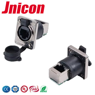 IP44/IP65 Bayonet Lock Connect RJ45 wodoodporny złącze stop miedzi 500V