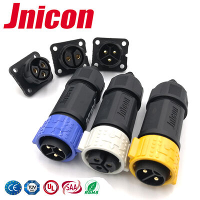 Quick Lock IP67 Power Connectors M25 600V Waterproof Multi Pin Plug Socket