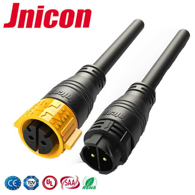 2 pin M25 50A PPA Pin Power Connector Push Locking Wodoszczelny kabel
