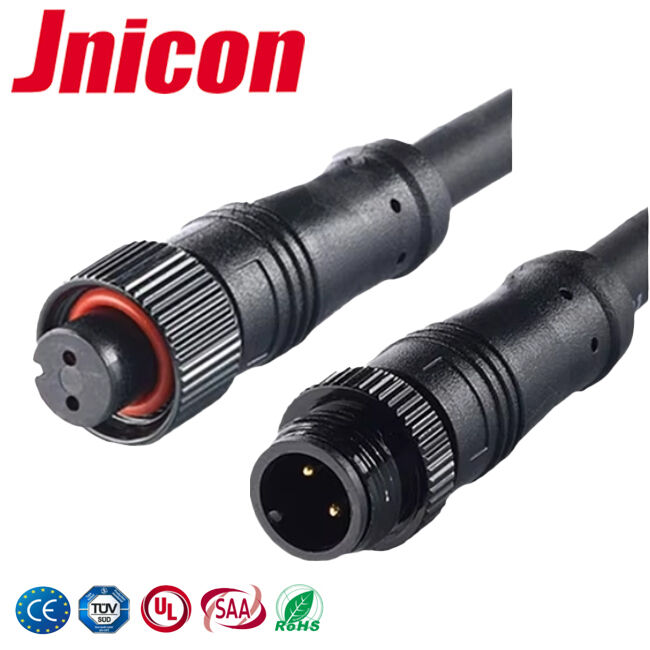 M12 Plastic Male Female Connectors ODM 2 Pin 10A Połącznik zasilający