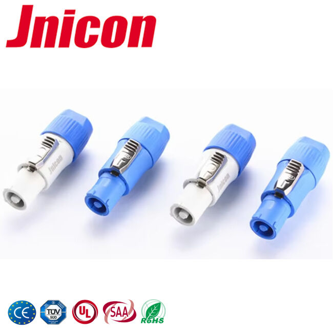 IP44/IP65 Złącze Jnicon Powercon 20A PA66 Gniazdo wtykowe do zewnętrznych wyświetlaczy LED