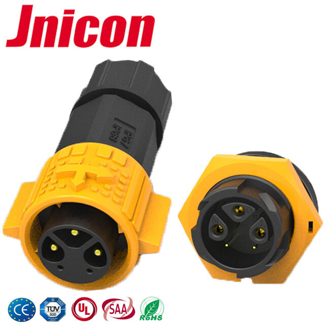 20A wodoodporny łącznik okrągły IP67 RoHS 3+2 Pin 300V