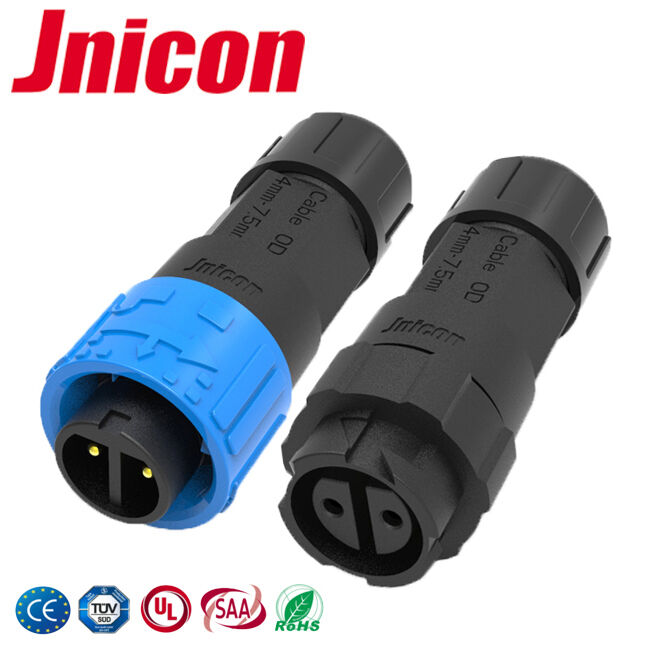 Złącze M16 10A 2-pinowe IP68 300V elektryczne męskie żeńskie szybkozłączki